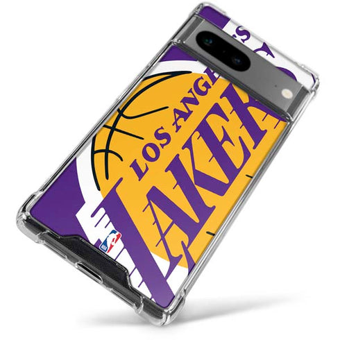 NBA Los Angeles Lakers Large Logo Google Pixel 7a Clear Case